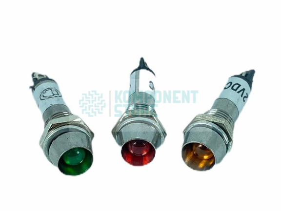 8mm 220V METAL SİNYAL LAMBASI YEŞİL